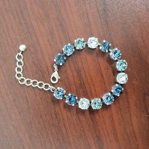 Swarovski retired mutli color blue bracelet